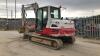 2015 TAKEUCHI TB290 rubber tracked excavator (s/n 190200293) with 3 buckets, blade, piped & Q/hitch (All hour and odometer readings are unverified and unwarranted) - 4