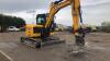 2016 JCB 85Z Groundworker rubber tracked excavator (s/n TG2249417) with bucket, blade, piped & Q/hitch (All hour and odometer readings are unverified and unwarranted) - 7