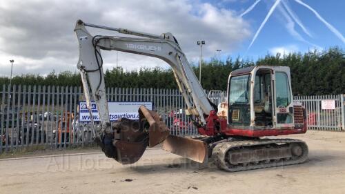 2003 TAKEUCHI TB175 rubber tracked excavator (s/n 17511305) with 4 buckets, blade & piped (All hour and odometer readings are unverified and unwarranted)