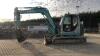 2005 KOBELCO SK80 rubber tracked excavator (s/n LF0901475) with bucket, blade,piped & Q/Hitch (All hour and odometer readings are unverified and unwarranted) - 2