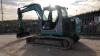 2005 KOBELCO SK80 rubber tracked excavator (s/n LF0901475) with bucket, blade,piped & Q/Hitch (All hour and odometer readings are unverified and unwarranted) - 3