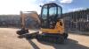 2017 JCB 802.5ZTS rubber tracked excavator (s/n EH2227786) with bucket, blade, piped & Q/hitch (All hour and odometer readings are unverified and unwarranted) - 3