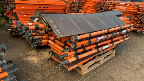 Pallet of 9 x HILYTE scaffold walk boards, uprights & kicker boards