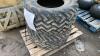 2 x 425/55 17 LAWN MASTER dumper/loadall tyres - 3