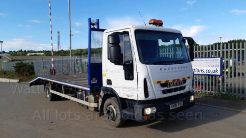 2009 IVECO EUROCARGO 75E17 7.5t 4x2 beaver tail plant wagon with recovery winch (NX09 FRK)(MoT 28th February 2023)(V5 & other history in office) (All hour and odometer readings are unverified and unwarranted)