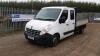 2011 RENAULT MASTER LL35 DCI150 6 speed manual wagon with HIAB 013T, double cab & cage sides (RO61 RYX)(V5 in office) (All hour and odometer readings are unverified and unwarranted) - 2