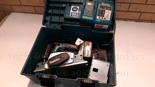 MAKITA cordless planer c/w case