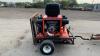 SMITHCO TOURNAMENT ULTRA V twin petrol greens roller c/w transport trailer - 4