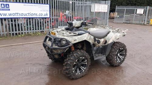 KAWASAKI BRUTE FORCE 750cc 4wd petrol quad (PN10 GNU)(V5 in office)(MoT 22nd August 2023)