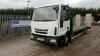 2013 IVECO EURO CARGO EEV75E18 S-auto beaver tail plant wagon with ramps & recovery winch (PO63 HFB)(MoT 30th September 2023)(V5, MoT, spare keys, plating certificate, various history & manual in office) (All hour and odometer readings are unverified and - 2