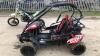 2017 MOTO MADNESS 125cc dirt bike (s/n B003046) (manual in office) & 2017 BUSSIE QUADZILLA 200cc 2 seater off road buggy c/w trailer, boots, 2 x helmets, body armour, overalls & manual in office - 4