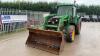 JOHN DEERE 6210 4x4 tractor, 2 spool valves, twin assister rams, F/R shuttle, c/w loader, bucket, joystick. (SN03 OSB) (All hour and odometer readings are unverified and unwarranted) - 3