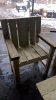 Rustic garden bench, chair & table set - 3