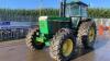 JOHN DEERE 4055 4wd tractor, 2 spool valves, puh, twin assister rams, air seat, A/C, full power shift (K349 NMR) (s/n RW4055E011171) (All hour and odometer readings are unverified and unwarranted) - 2