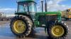 JOHN DEERE 4055 4wd tractor, 2 spool valves, puh, twin assister rams, air seat, A/C, full power shift (K349 NMR) (s/n RW4055E011171) (All hour and odometer readings are unverified and unwarranted) - 7