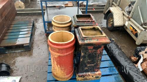 4 x chimney pots