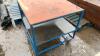 Metal wheeled work table - 3