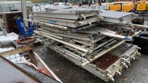 Pallet of aluminium scaffold podium sections