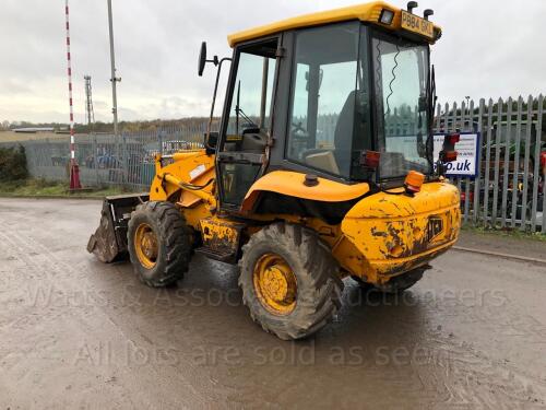 1996 JCB 2CXL loader (P884 GKL)(V5 in office) (REVERSE FAULT!) (All hour and odometer readings are unverified and unwarranted)