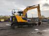 2014 JCB JS130LC steel tracked excavator (s/n 2134437) with 3 buckets, piped & Q/hitch (All hour and odometer readings are unverified and unwarranted) - 6