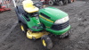 JOHN DEERE X130R petrol ride on mower c/w collector - 4