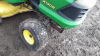 JOHN DEERE X130R petrol ride on mower c/w collector - 9