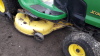 JOHN DEERE X130R petrol ride on mower c/w collector - 11