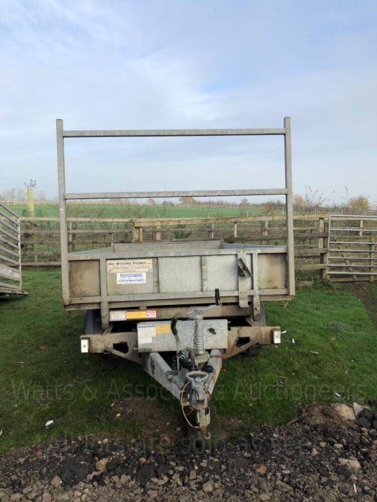 2005 IFOR WILLIAMS TT105G 3.5t twin axle tipping trailer S/n 50467583