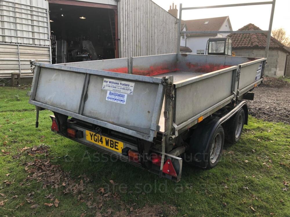 2005 IFOR WILLIAMS TT105G 3.5t twin axle tipping trailer S/n 50467583