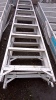 2 x aluminium step ladders - 2