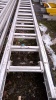 Aluminium double extension ladder