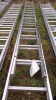 Aluminium double extension ladder