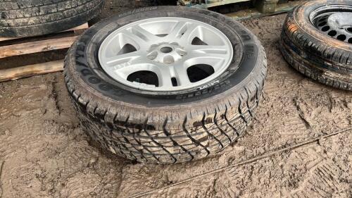 RANGE ROVER 5 spoke alloy wheel c/w tyre (255/60 R18)