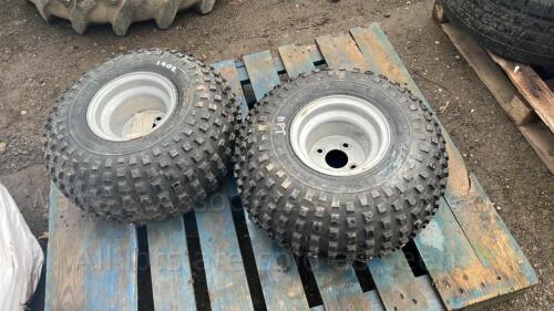 2 x ATV wheels & tyres (22/11.001.8)