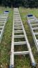 Aluminium double extension ladder