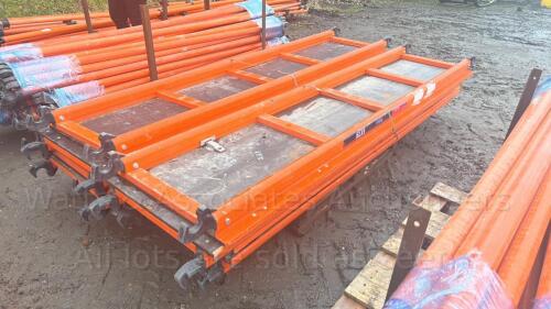 Pallet of HYLITE GRP tower scaffold 2.4m walk boards c/w hatch