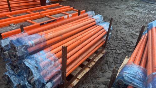 Pallet of HYLITE GRP tower scaffold horizontal poles/hand rails (short) (1.9m tower)