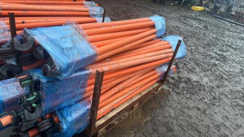 Pallet of HYLITE GRP tower scaffold horizontal poles/hand rails (short) (1.9m tower)