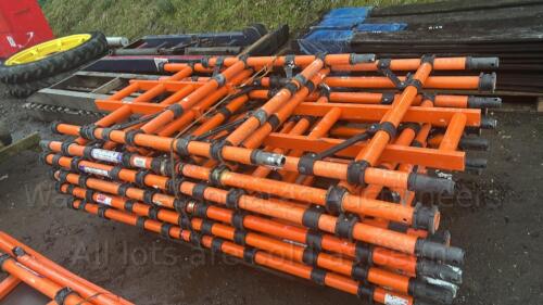 Pallet of HYLITE GRP tower scaffold half sections with/without ladders (approx 3ft)