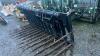 MASON 10ft hydraulic push off silage fork, pin & cone headstock