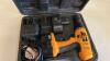 JCB cordless drill c/w case - 3