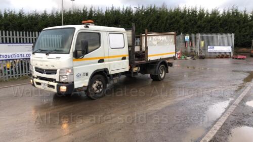 2013 MITSUBISHI FUSO CANTER 7C15D 7.5t manual crew cab tipper (PJ63 FAU)(V5, history & plating certificate) (All hour and odometer readings are unverified and unwarranted)