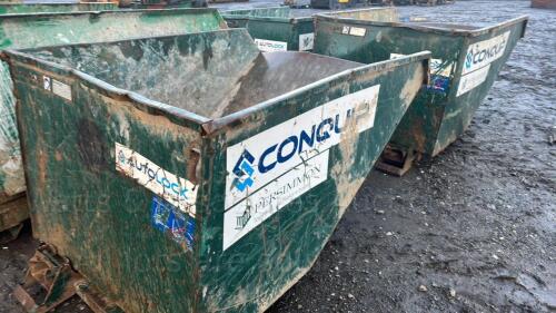 CONQUIP tipping skip to suit telehandler