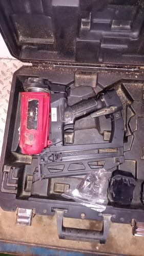 MONTANA cordless nail gun c/w case (spares)