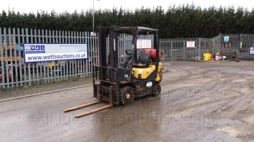 2007 DOOSAN G20SC 2t gas forklift c/w duplex mast, side shift (s/n 01209)