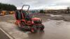 KUBOTA BX2200 4wd hydrostatic compact tractor (s/n 5A343) c/w 4' mower deck & high tip collector, 2 x spools & power steer - 6