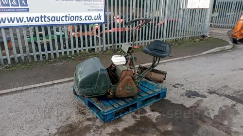 ATCO ROYALE B24 petrol cylinder mower c/w roller seat