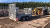 INDESPENSION 2.7t twin axle plant trailer with caged sides (3411662)