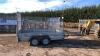 INDESPENSION 2.7t twin axle plant trailer with caged sides (3411662) - 2