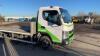 2012 MITSUBISHI CANTER 7.5t 18ft beaver tail plant wagon c/w hydraulic rear ramp & winch (HK62 BDX)(V5 in office) (All hour and odometer readings are unverified and unwarranted) - 5